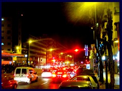 Murcia by night 25 - Busy night traffic at Ronda Levante, a broad avenue.